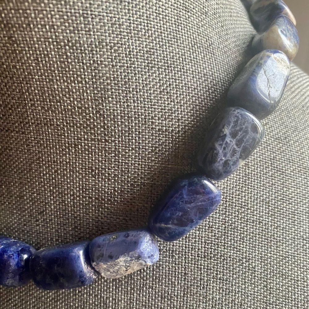 Soladite or Lapis lazuli Necklace